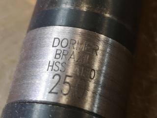 2x Dormer HSS Taper Shank Drills, 19.5mm & 25mm