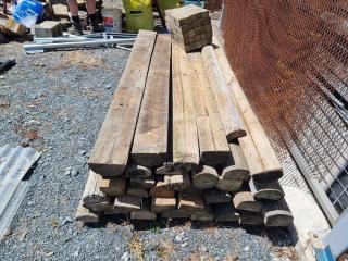 Assortment of Wooden Half Posts