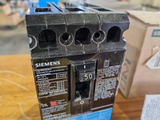 Siemens 50A 3-Pole 600V Circuit Breaker ED63B050L
Part No. ED63B050L