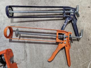 6x Assorted Adhesive Caulk Applicator Guns