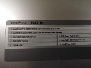 Acer TravelMate P253 Laptop Computer w/ Intel Core i5