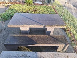 Concrete Outdoor Picnic Table