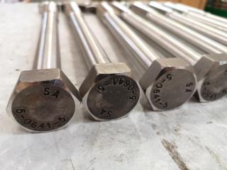 8x Large Stainless Steel Bolts w/ Nuts