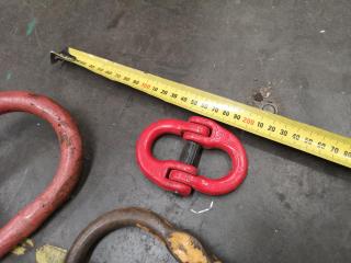 Assorted Lifting Hardware, Chain, Hooks, & More