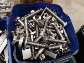Assorted Workshop Tools, Supplies, Nuts, Bolts, Accessories