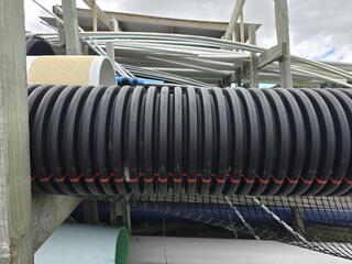 Assorted Drainage Pipes and Mesh