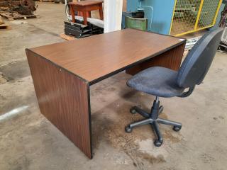 Retro Office Desk and Gas Lift Chair