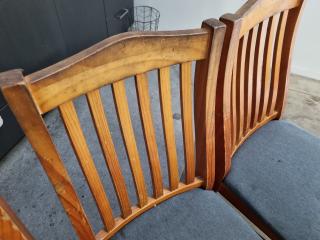 Wood Dining Table w/ 6x Wood Chairs