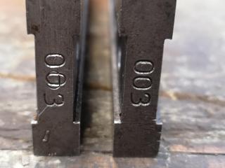 Pair of 235mm Hardened Steel Mill Parallels