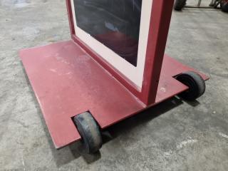 Heavy Steel Mobile Sidewalk Retail Sign Frame