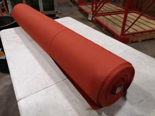 Roll of Red /Orange Fabric