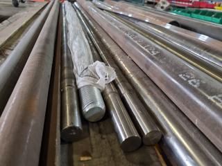 Pallet of Assorted Steel Rollers, Bars, Strips & More